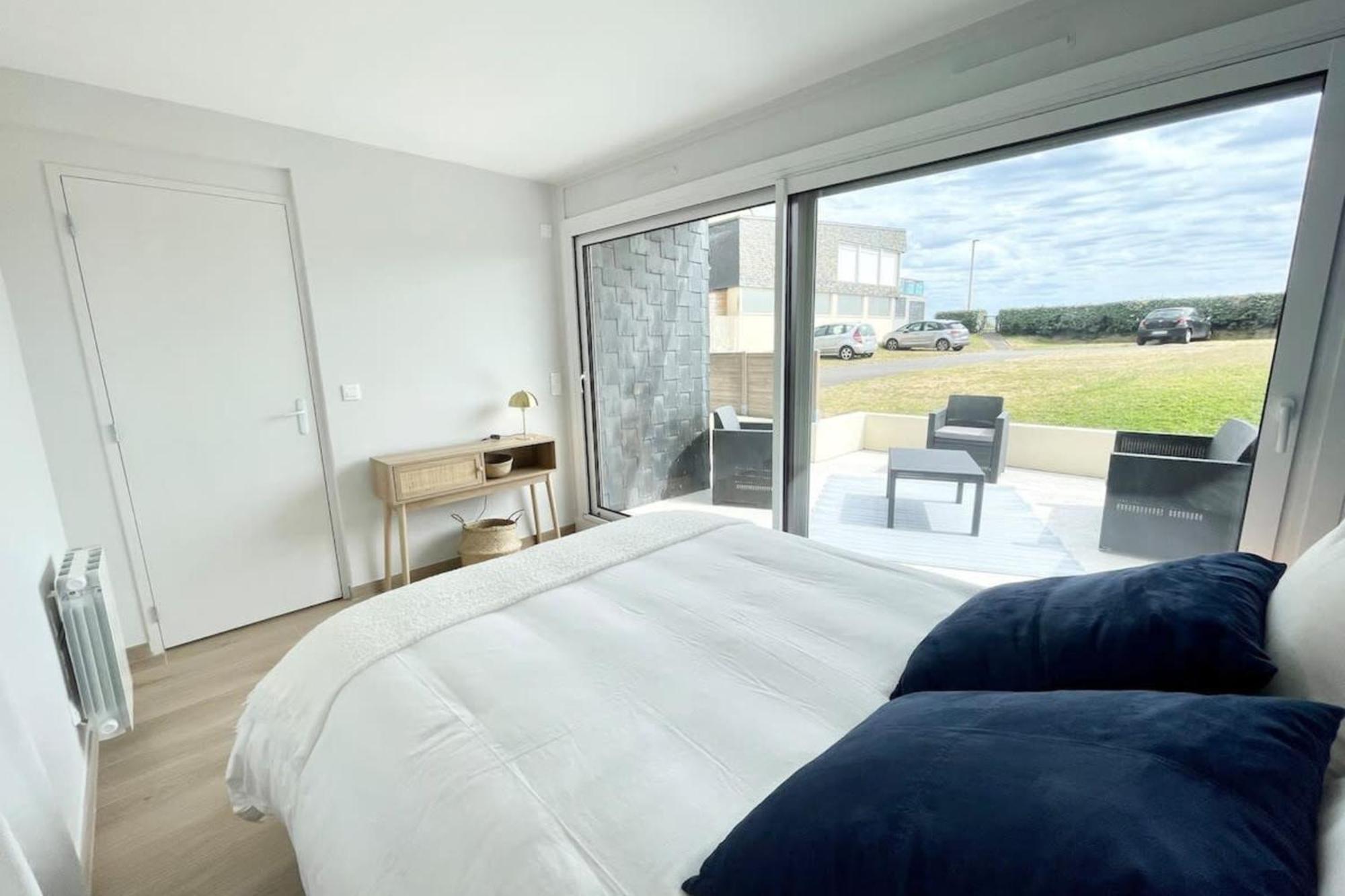 T3 Neuf Archi Cocooning Terrasse Face A La Mer Ploemeur Kültér fotó
