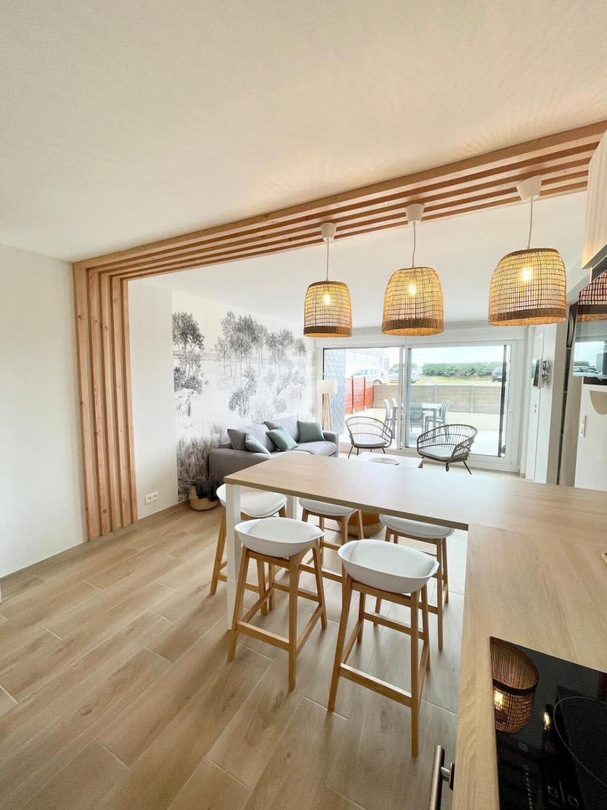 T3 Neuf Archi Cocooning Terrasse Face A La Mer Ploemeur Kültér fotó