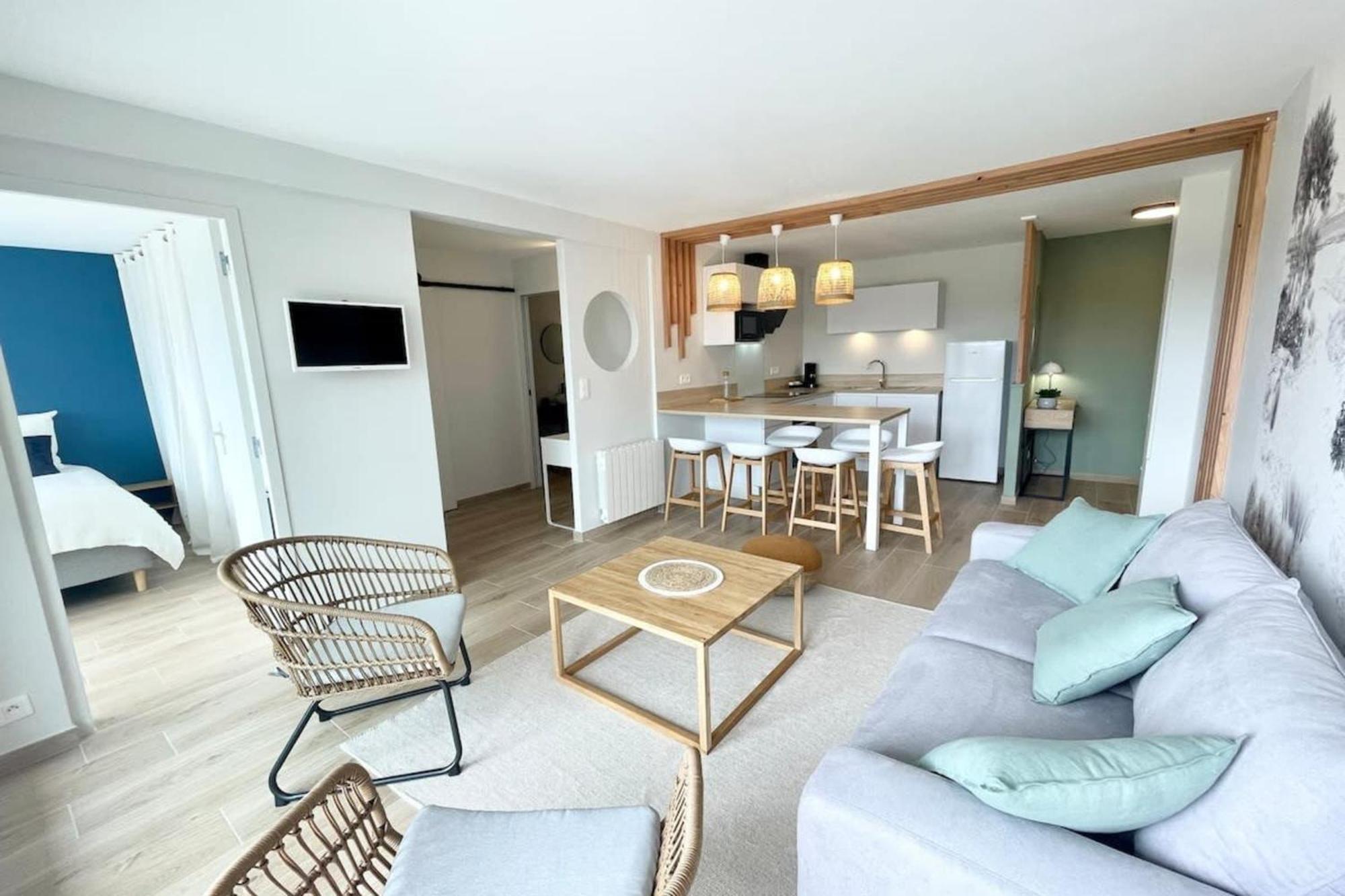 T3 Neuf Archi Cocooning Terrasse Face A La Mer Ploemeur Kültér fotó