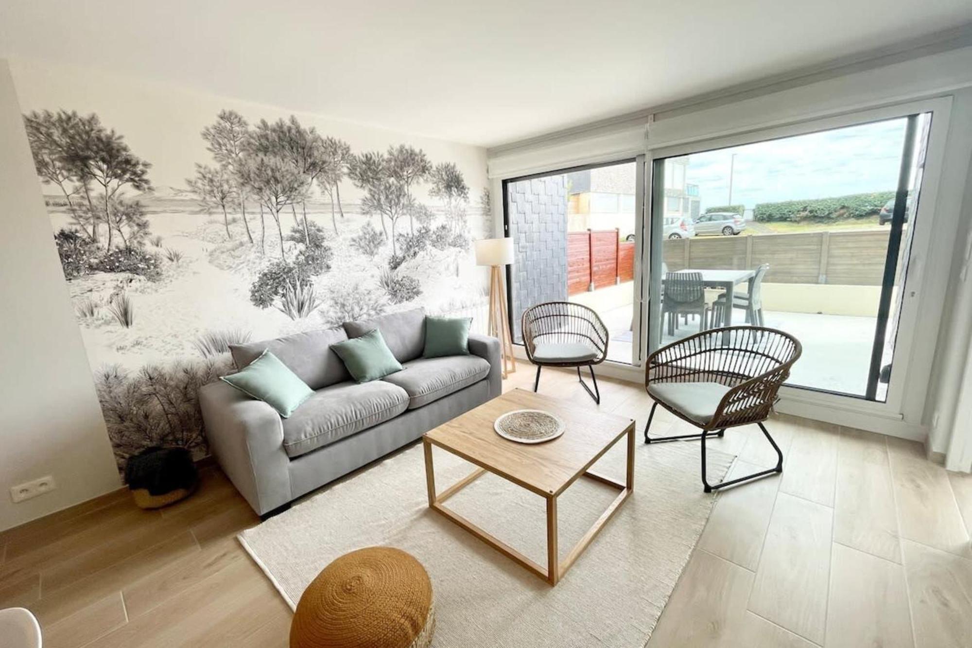 T3 Neuf Archi Cocooning Terrasse Face A La Mer Ploemeur Kültér fotó