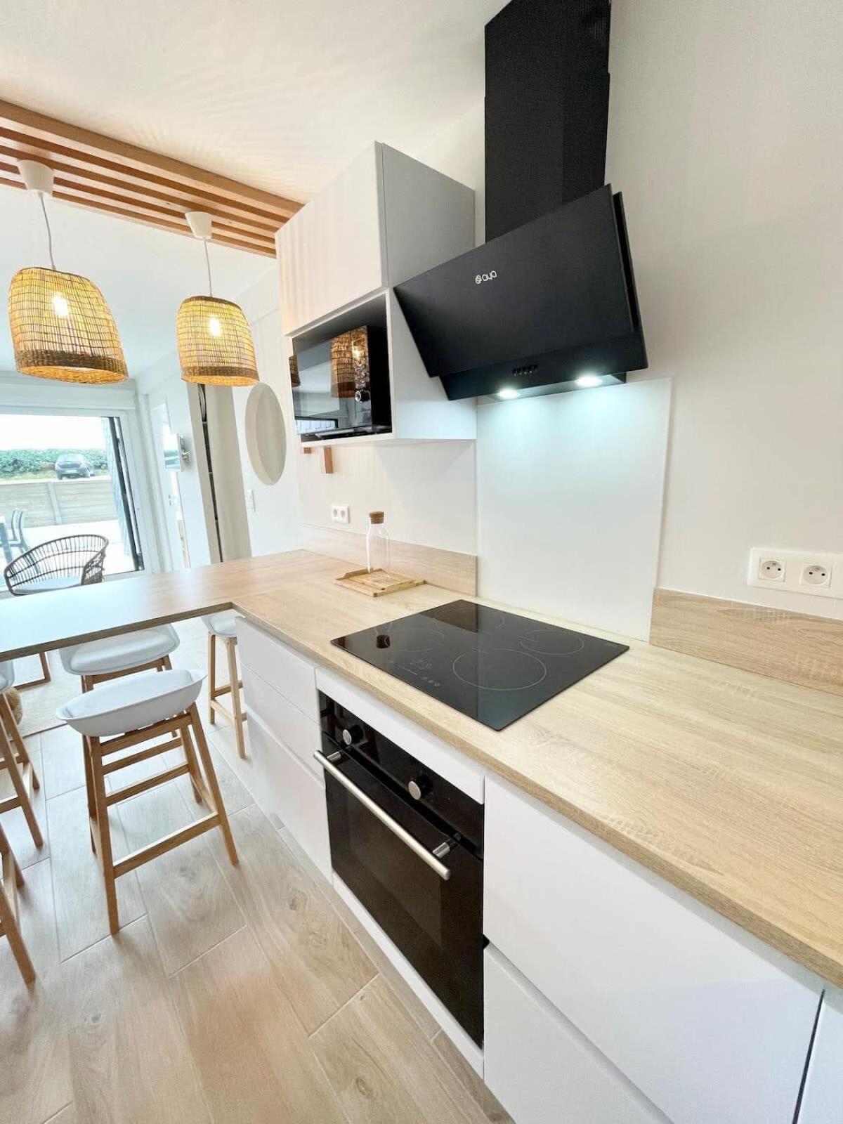 T3 Neuf Archi Cocooning Terrasse Face A La Mer Ploemeur Kültér fotó